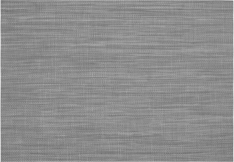 Set de table en PVC et polyester 45 × 30 cm gris