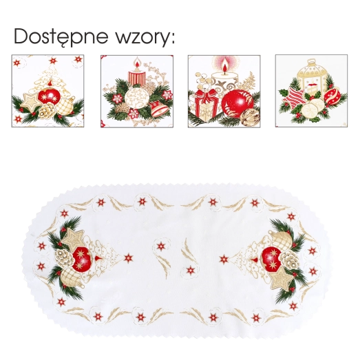 Serviette/torchon décoratif de Noël Boże Narodzenie (30 × 50 cm) – lot de 3 pièces