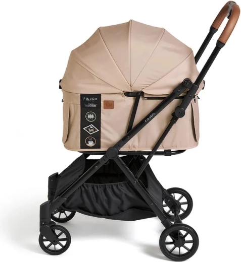 Roues avant suspendues et pivotantes, grand panier magnétique