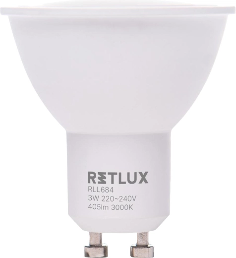 Ampoule LED Retlux GU10 3 W blanc chaud