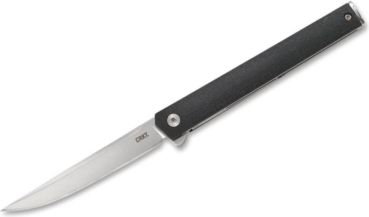 CRKT CEO Flipper couteau de poche 8 cm, noir, FRN