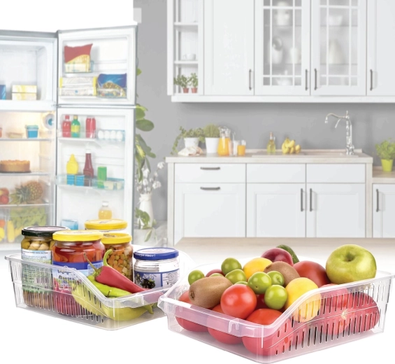 Organisation claire dans le réfrigérateur et le garde-manger