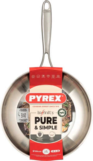 Poêle Pyrex Infinity 28 cm en inox