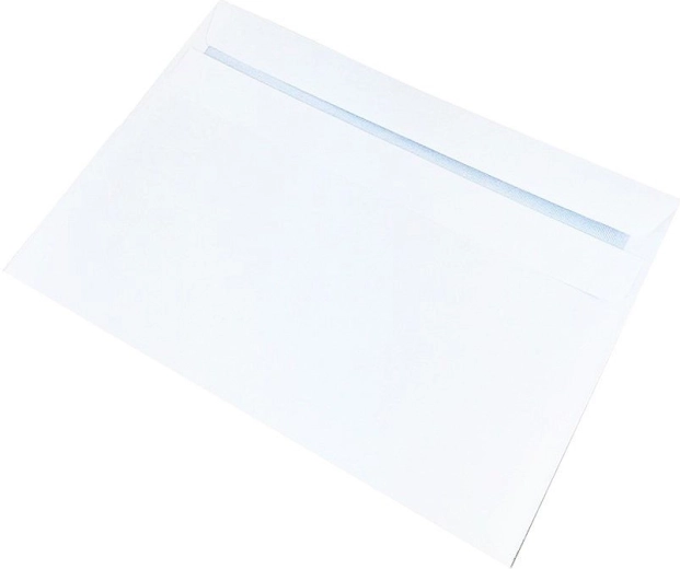 Enveloppes C6 autocollantes, blanches, sans fenêtre, 50 pcs