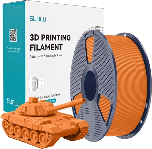 Filament Sunlu PLA+ haute vitesse orange