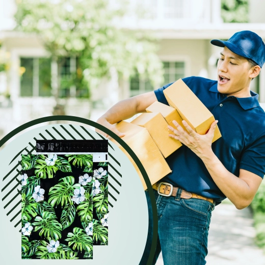 Fermeture autocollante sécurisée