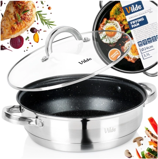 Couvercle en verre et poignées sûres