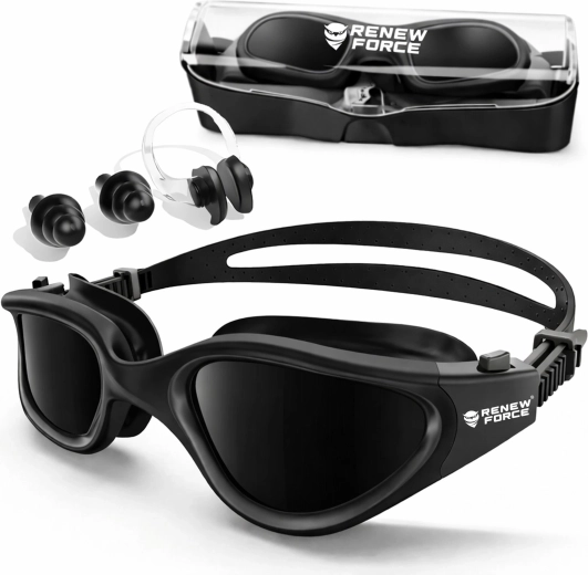 Lunettes de natation Renew Force avec verres polarisés all black