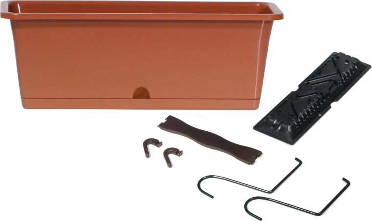 Jardinière CAMELIA W avec crochets terracotta 40 cm