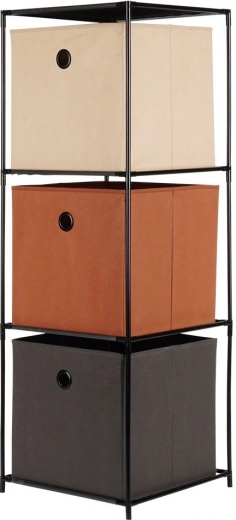 Trois boîtes en tissu spacieuses