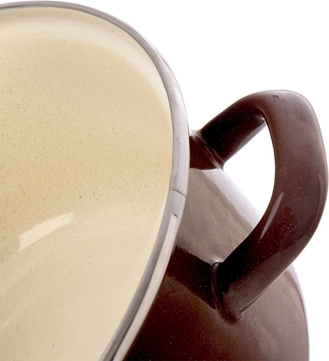 Émail sain et rebord inox