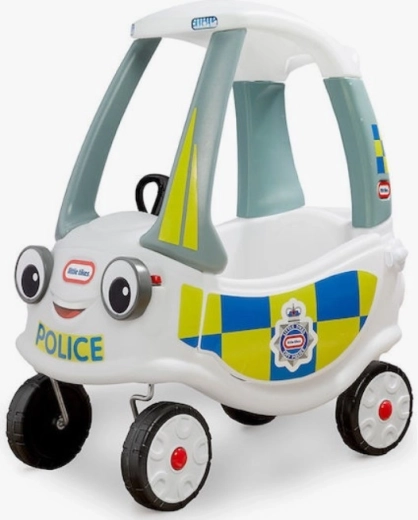 Porteur Little Tikes Cozy Coupe Police blanc