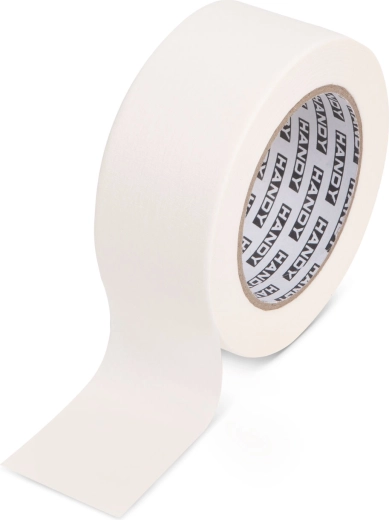 Ruban de masquage avec adhésif solvanté 50 m × 50 mm blanc