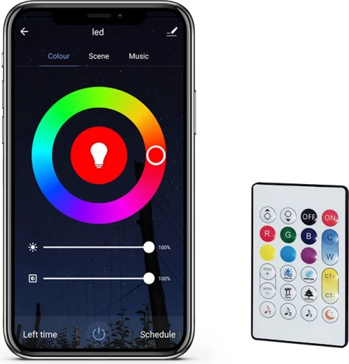 Couleurs RGB et blanc réglable
