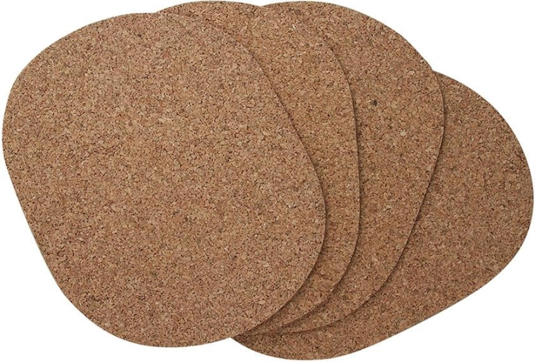 Lot de sets de table en liège 22 × 30 cm (4 pièces)