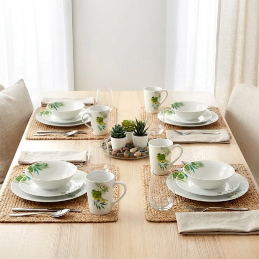 Un design tropical qui illumine la table