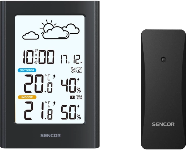 Station météorologique Sencor avec capteur sans fil