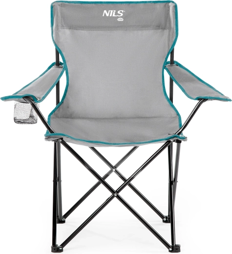 Chaise de camping pliante NILS Camp grise