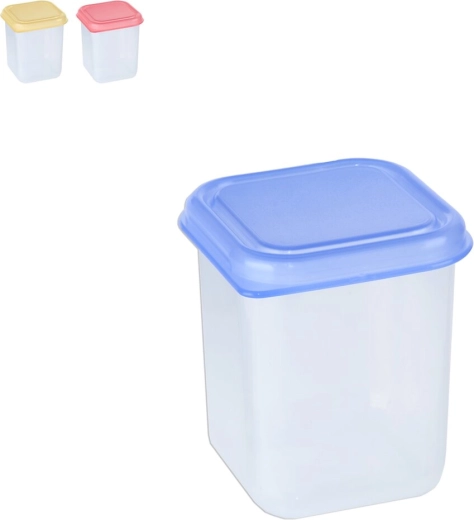 Boîte en plastique mini carrée 0,2 l (coloris assortis)