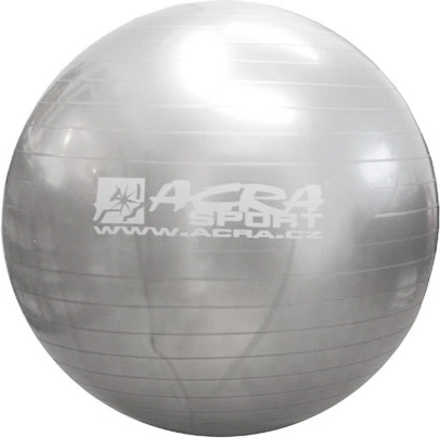 Ballon de gymnastique ACRA 55 cm argenté - 1 pièce