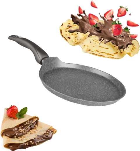 Forme idéale pour les crêpes et retournement facile