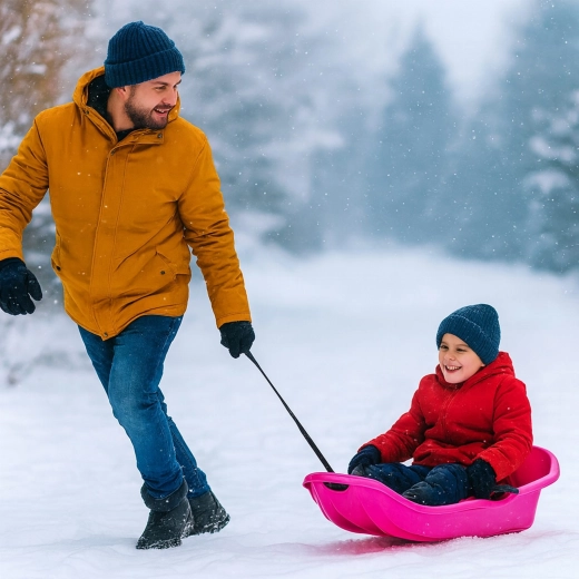 Corde de traction pour les promenades hivernales