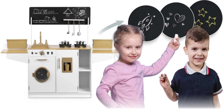 Espace de rangement et surface ardoise