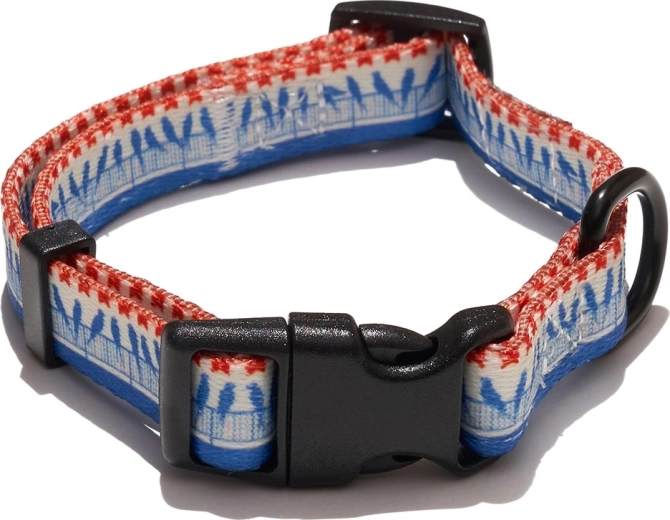 Explorer Dog collier pour chien motif oiseaux taille S (24–36 cm, largeur 1,5 cm)