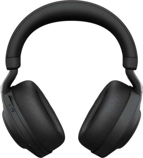 Casque sans fil Jabra Evolve2 85 UC avec support de charge et adaptateur USB Link 380a, noir