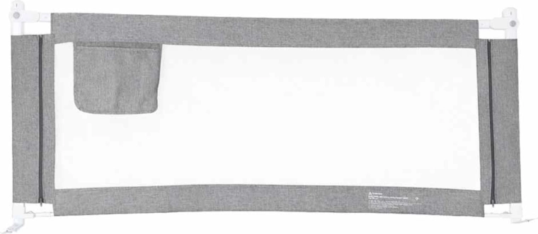 Barrière de sécurité pour lit 160 cm grise