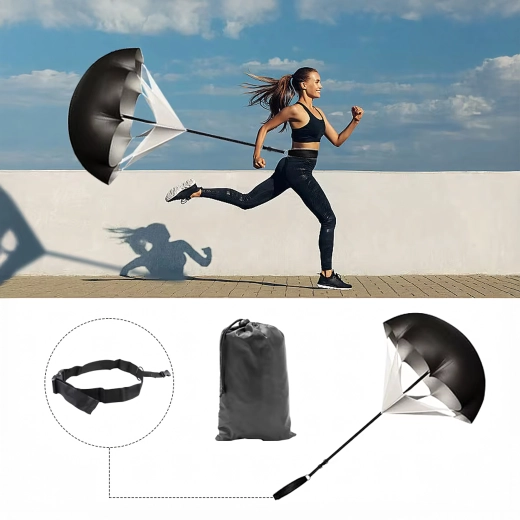 Parachute de course résistant pour une vitesse explosive