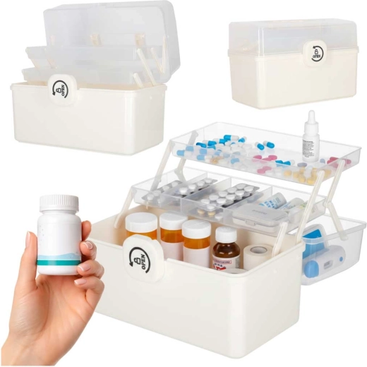 Organiseur XXL pour médicaments et trousse de premiers secours