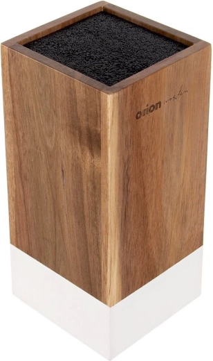 Bois d’acacia élégant avec élément blanc