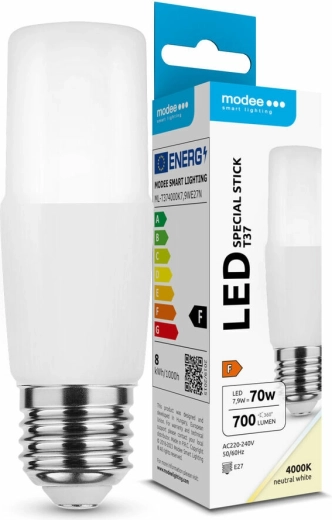 Ampoule LED Modee Lighting Special Stick T37 7,9 W E27, blanc neutre, 700 lm