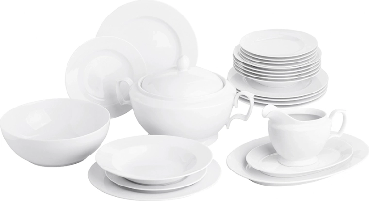 Service de table MariaPaula Klasyka blanc, 23 pièces pour 6 personnes
