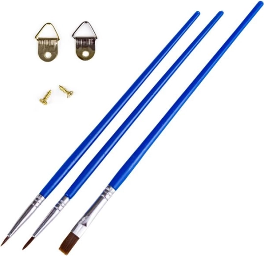 Kit complet, y compris pinceaux et accroches