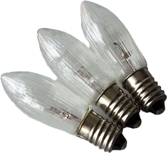 Ampoule de rechange pour chandelier de Noël, 34 V 3 W E10 - 1 pièce
