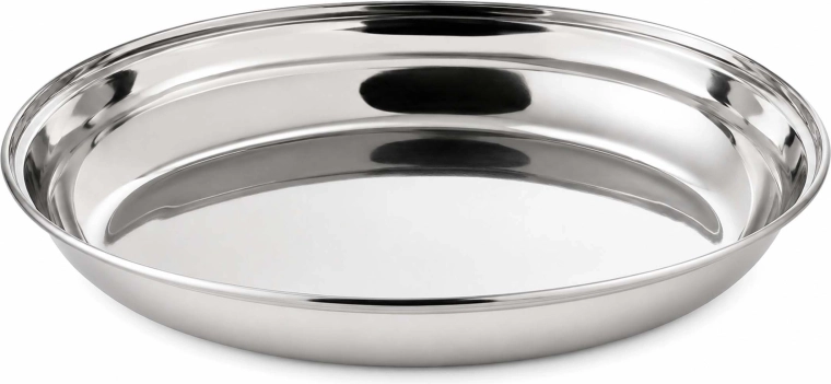 Bol ovale profond en acier inoxydable pour curry, 20 cm