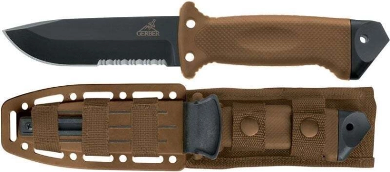 Étui MOLLE avec fixation de cuisse et aiguiseur intégré