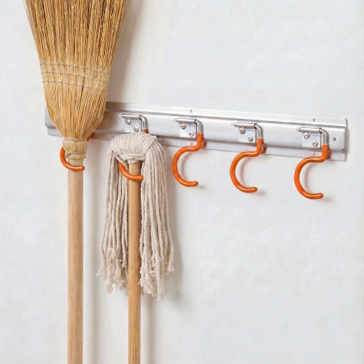 Support mural universel pour outils avec cinq crochets