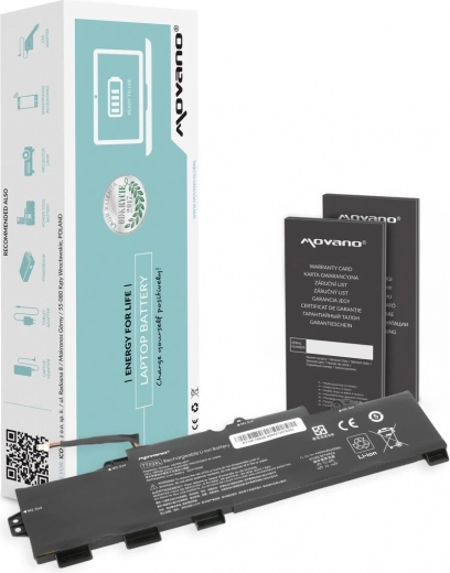 Batterie Movano TT03XL pour HP EliteBook 755/850 G5 et 850 G6 4400 mAh (49 Wh)