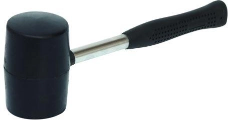 Maillet en caoutchouc 1040 g avec manche métallique, diamètre 90 mm