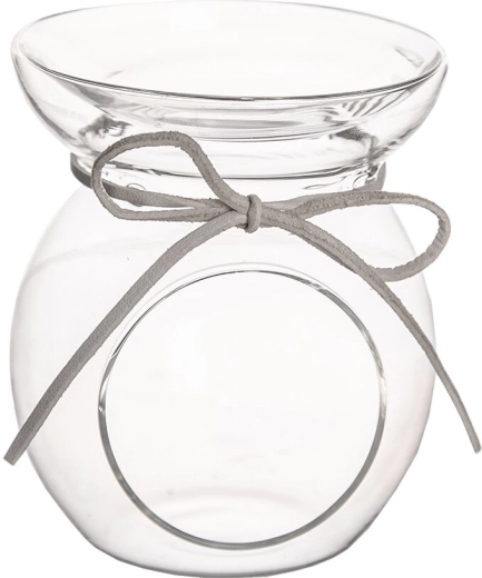 Lampe aromatique en verre transparent 8 × 8 × 9,5 cm