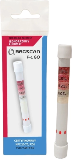 Alcootest chimique jetable BACscan F-1 GO
