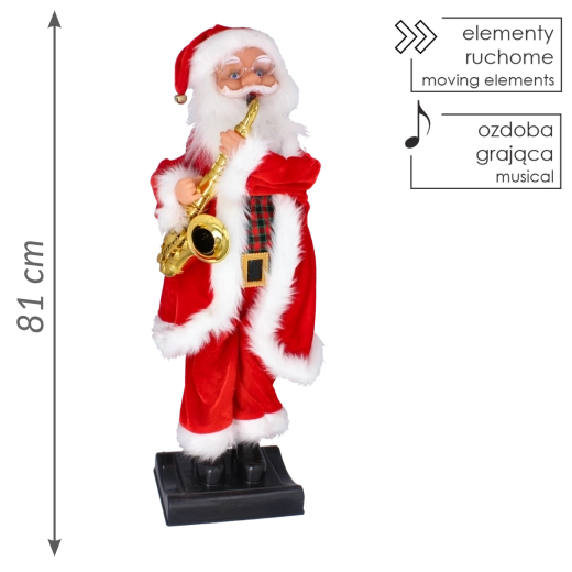 Taille 81 cm pour une meilleure visibilité