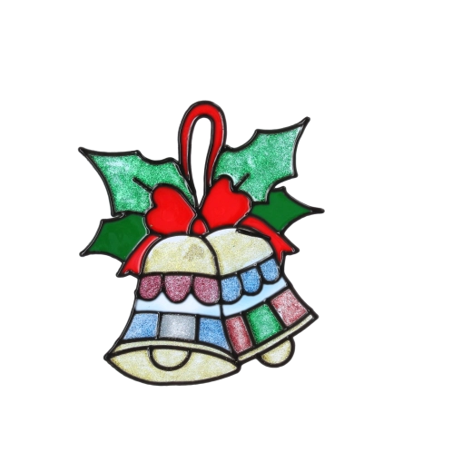 Classiques cloches de Noël avec ruban