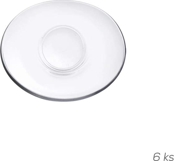 Sous-tasse en verre Asena 11,5 × 10 cm (6 pcs)