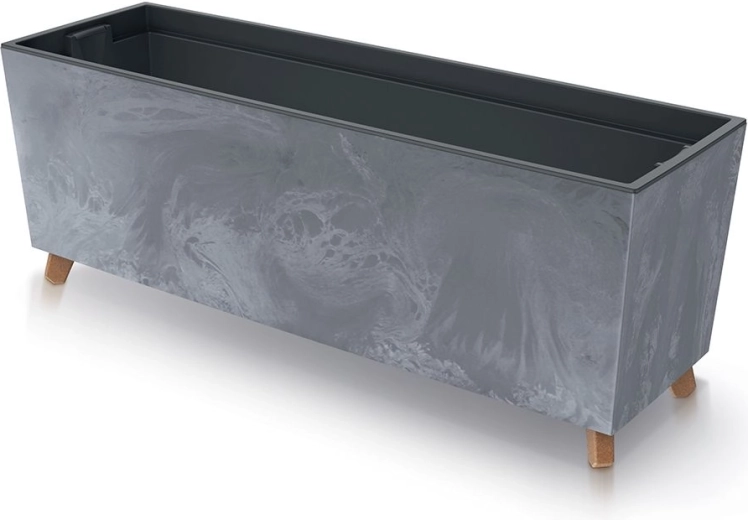 Jardinière URBI CASE effet béton 77 cm, marengo