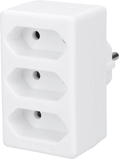 Solight multiprise 3 prises type C Euro blanche