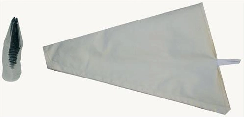 Poche à pâtisserie caoutchoutée 35 cm avec 7 douilles